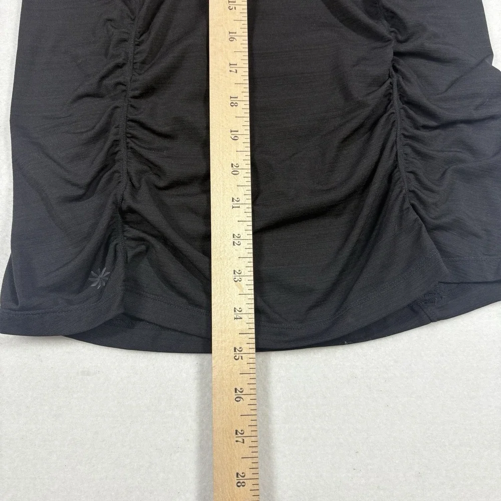 Athleta‎ Pullover Womens S Black Heather Half Zip Long Sleeve Running Gym Pocket